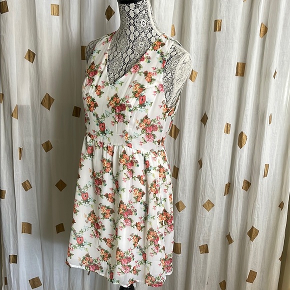 Love Tree Orange Halter Mini Sundress - Picture 6 of 7